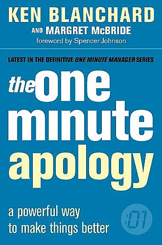 The One Minute Apology cover