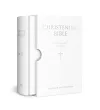 HOLY BIBLE: King James Version (KJV) White Compact Christening Edition cover