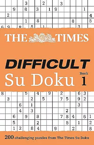 The Times Difficult Su Doku Book 1 cover