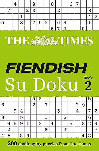 The Times Fiendish Su Doku Book 2 cover