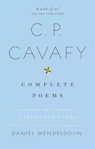 The Complete Poems of C.P. Cavafy cover
