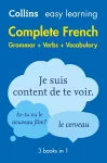 Easy Learning French Complete Grammar, Verbs and Vocabulary (3 books in 1) cover