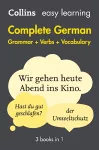 Easy Learning German Complete Grammar, Verbs and Vocabulary (3 books in 1) cover