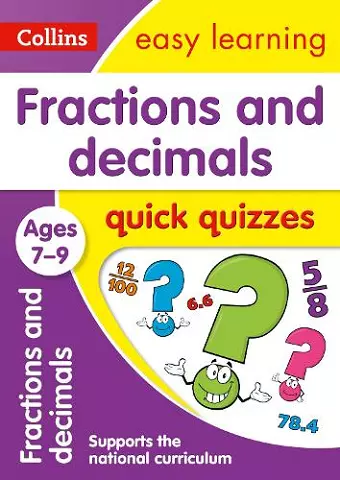 Fractions & Decimals Quick Quizzes Ages 7-9 cover