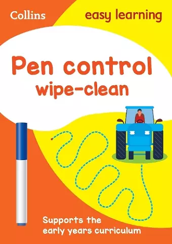 Pen Control Age 3-5 Wipe Clean Activity Book cover