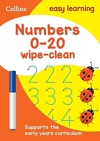 Numbers 0-20 Age 3-5 Wipe Clean Activity Book cover