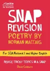 National 5/Higher English Revision: Poetry by Norman MacCaig cover