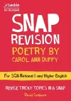 National 5/Higher English Revision: Poetry by Carol Ann Duffy cover