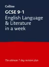 GCSE 9-1 English Language and Literature In A Week cover
