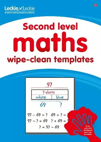 Second Level Wipe-Clean Maths Templates for CfE Primary Maths cover