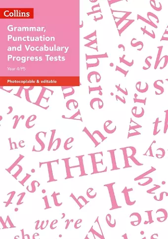 Year 4/P5 Grammar, Punctuation and Vocabulary Progress Tests cover