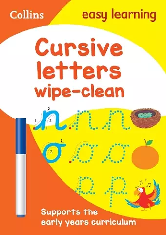 Cursive Letters Age 3-5 Wipe Clean Activity Book cover