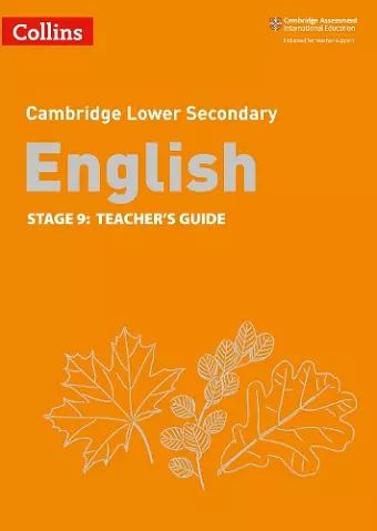 Lower Secondary English Teacher's Guide: Stage 9 cover