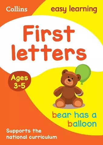 First Letters Ages 3-5 cover