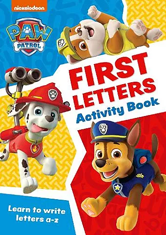 PAW Patrol First Letters Activity Book cover