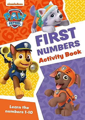 PAW Patrol First Numbers Activity Book cover