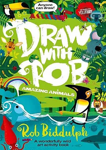 Draw With Rob: Amazing Animals cover