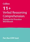 11+ Verbal Reasoning Comprehension Support and Practice Workbook cover