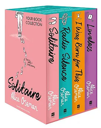 Alice Oseman Four-Book Collection Box Set (Solitaire, Radio Silence, I Was Born For This, Loveless) cover