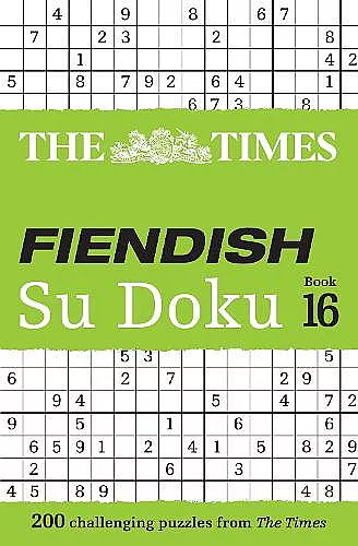 The Times Fiendish Su Doku Book 16 cover
