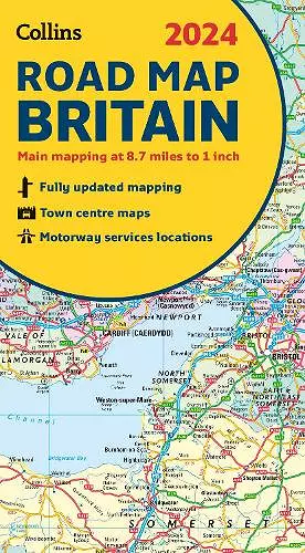 2024 Collins Road Map of Britain cover