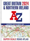 Great Britain A-Z Super Scale Road Atlas 2024 (A3 Spiral) cover