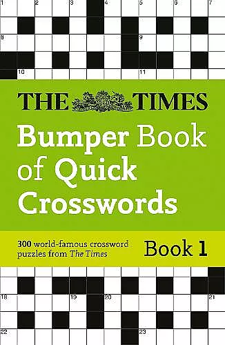 The Times Bumper Book of Quick Crosswords Book 1 cover