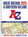 Great Britain A-Z Super Scale Road Atlas 2025 (A3 Spiral) cover