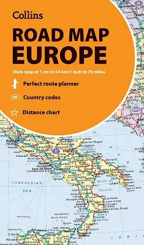 Collins Road Map of Europe cover