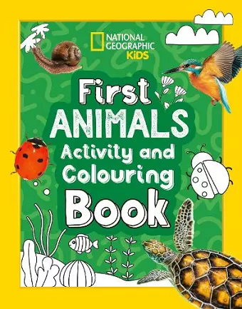 First Animals Activity and Colouring Book cover