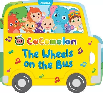 CoComelon Wheels On The Bus Shaped Board Book cover