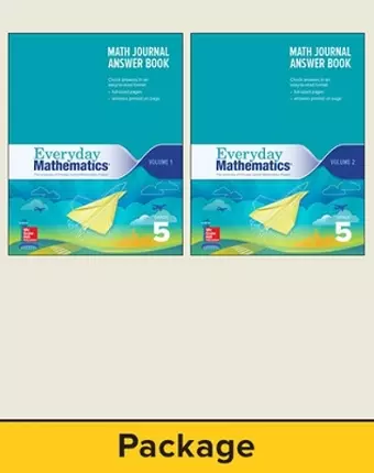 Everyday Mathematics 4, Grade 5, Journal Answer Books (Vol 1 & 2) cover