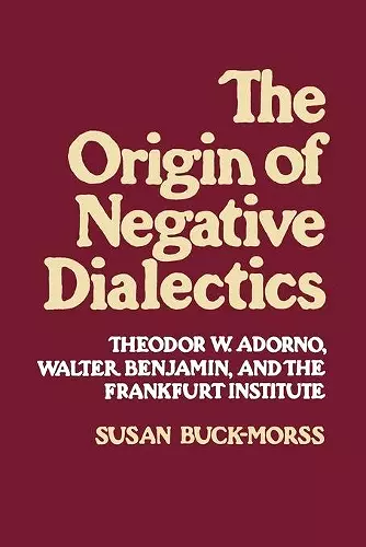 Origin of Negative Dialectics cover