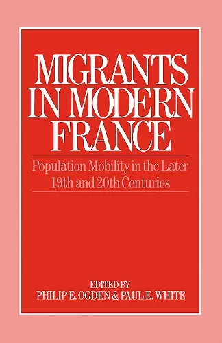 Migrants in Modern France cover