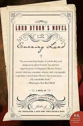 Lord Byron's Novel cover