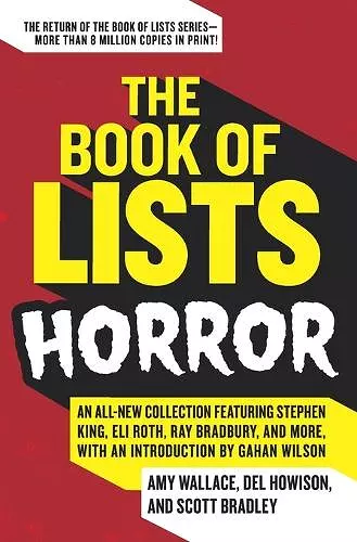 The Book of Lists: Horror cover