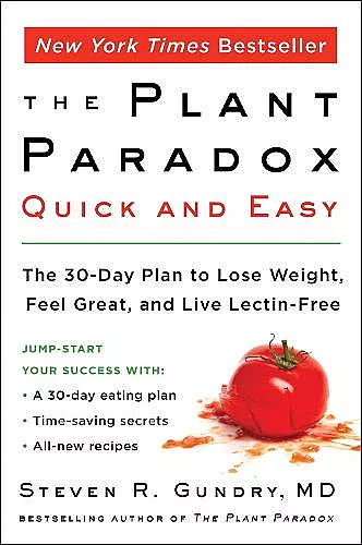 The Plant Paradox Quick and Easy cover