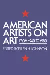 American Artists On Art cover