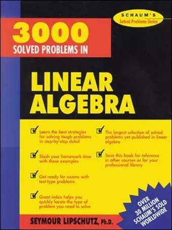 3,000 Solved Problems in Linear Algebra cover