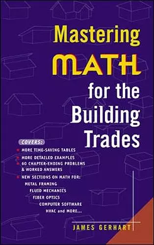 Mastering Math for the Building Trades cover