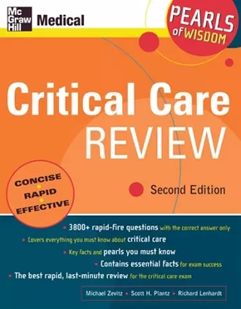 Critical Care Review: Pearls of Wisdom, Second Edition cover