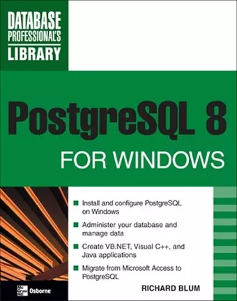 PostgreSQL 8 for Windows cover