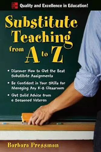 Substitute Teaching from A to Z cover