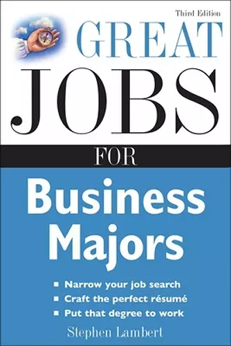 Great Jobs for Business Majors cover