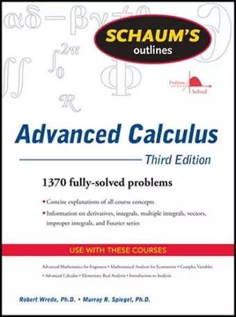 Schaum's Outline of Advanced Calculus, Third Edition cover