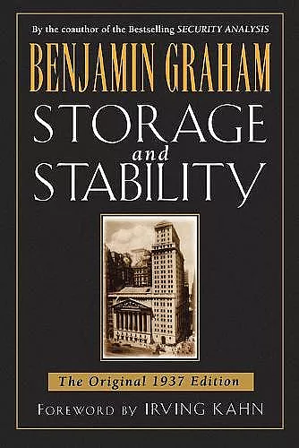 Storage and Stability cover