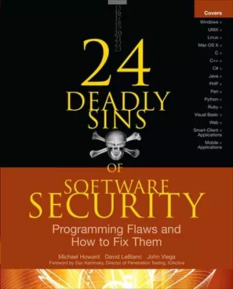 24 Deadly Sins of Software Security: Programming Flaws and How to Fix Them cover