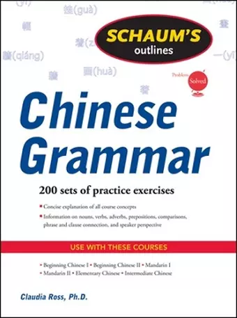 Schaum's Outline of Chinese Grammar cover