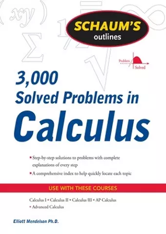 Schaum's 3,000 Solved Problems in Calculus cover