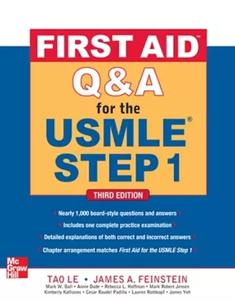 First Aid Q&A for the USMLE Step 1, Third Edition cover